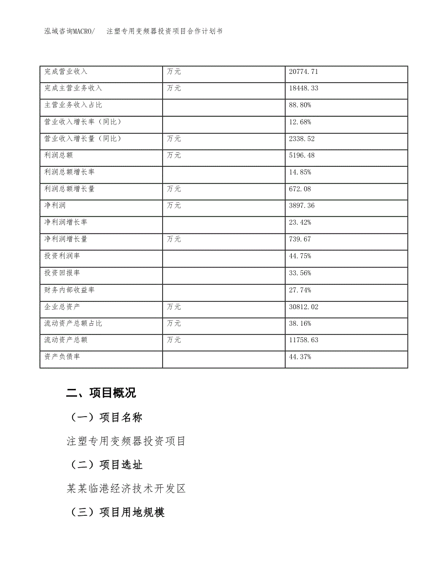 注塑专用变频器投资项目合作计划书.docx_第4页