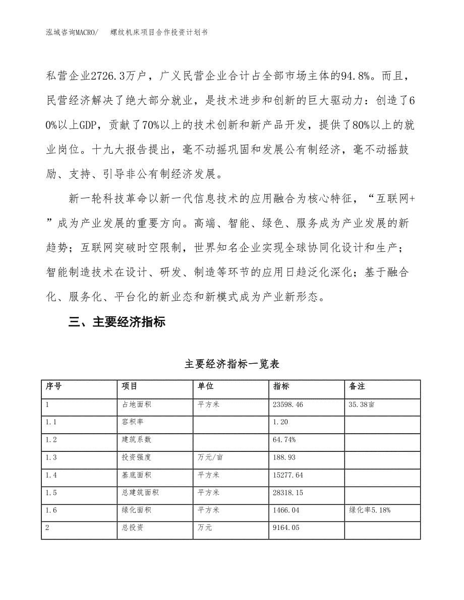 螺纹机床项目合作投资计划书（样本）.docx_第5页