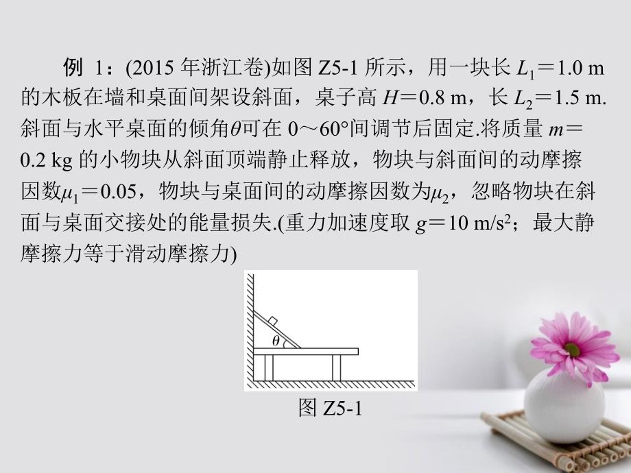 南方新高考2018版高考物理大一轮复习 专题提升五 动能定理的解题例析_第4页