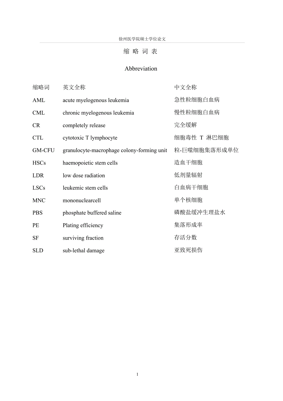 ldr对人cml干祖细胞增殖与凋亡影响的实验研究_第1页