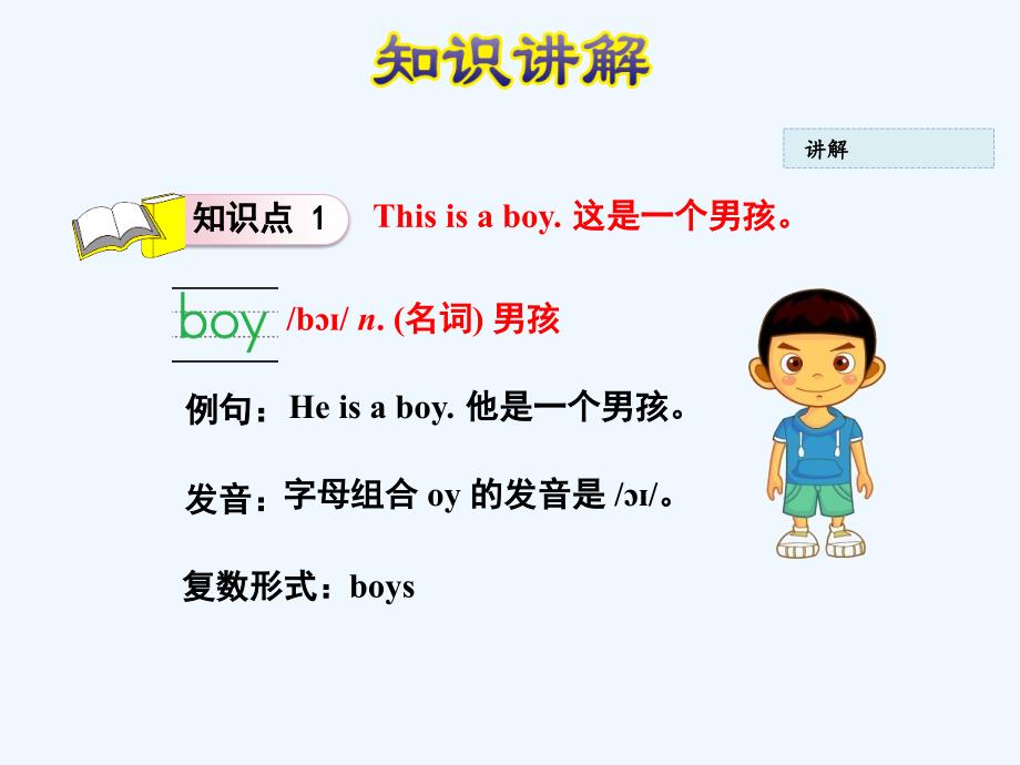 三年级英语上册 unit 1 school and numberslesson 2 boy, girl and teacher 冀教版（三起）_第4页