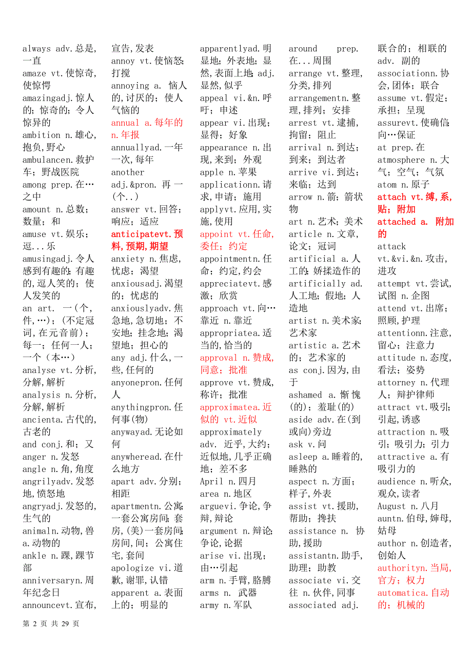 牛津3000英汉对照词汇_第2页