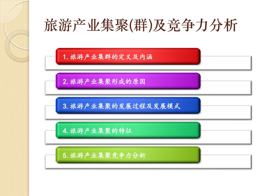 旅游产业集群及竞争力分析资料_第2页