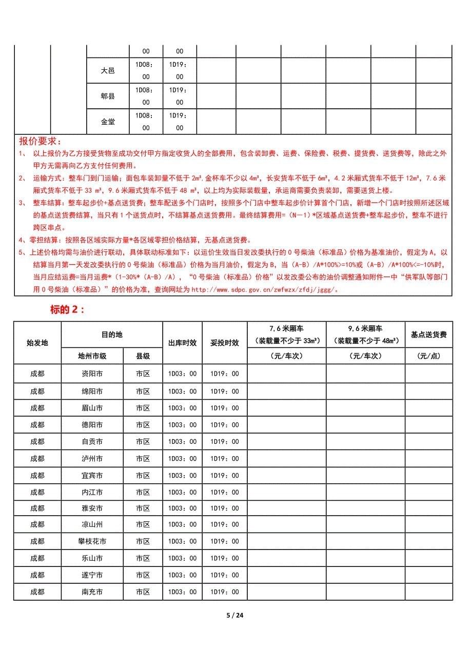 京东2017年西南区川渝城配承运商招标项目招标文件_第5页