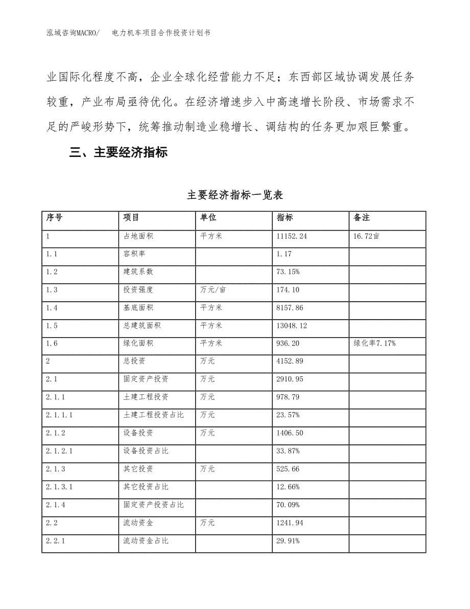 电力机车项目合作投资计划书（样本）.docx_第5页