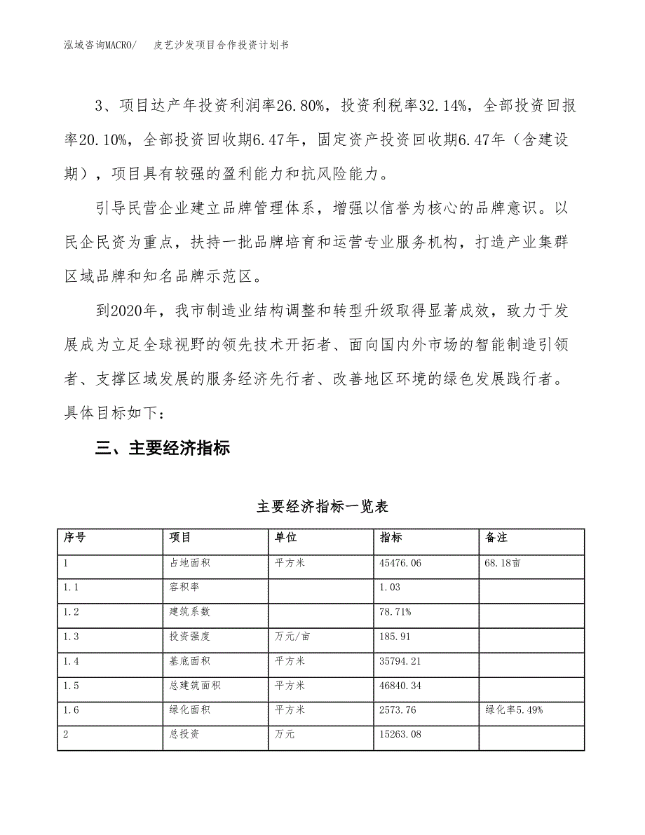 皮艺沙发项目合作投资计划书（样本）.docx_第4页