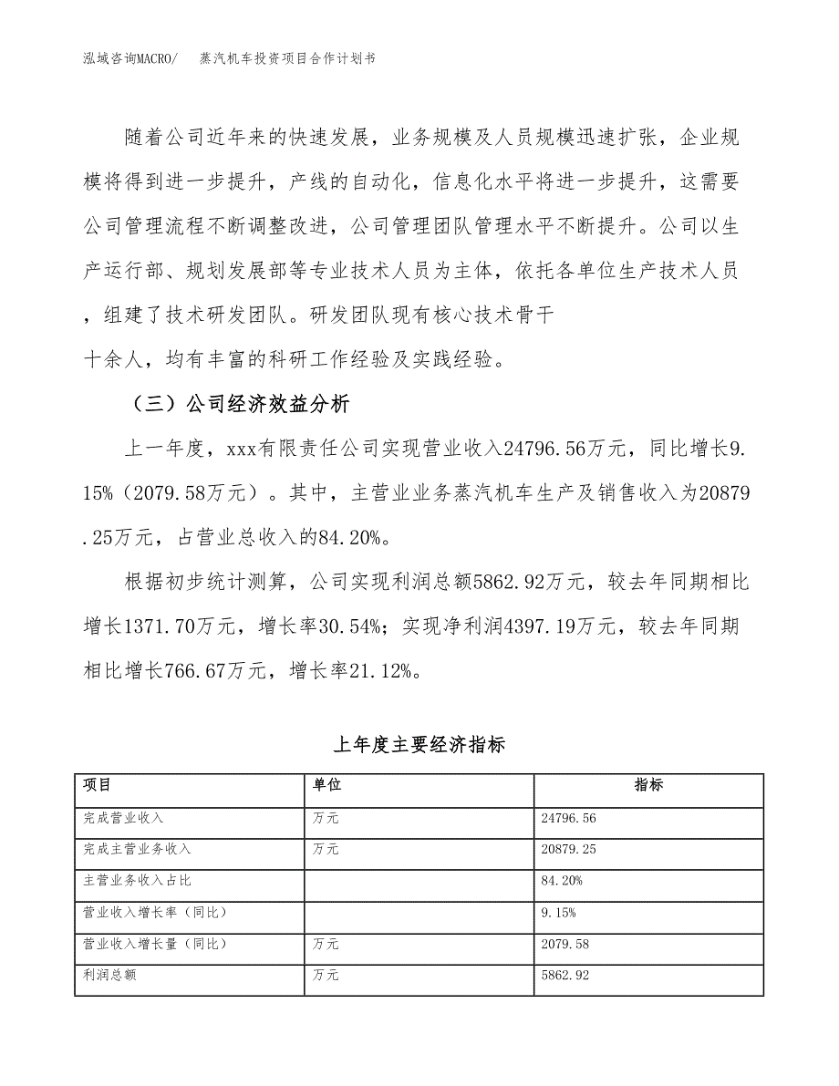 蒸汽机车投资项目合作计划书.docx_第3页