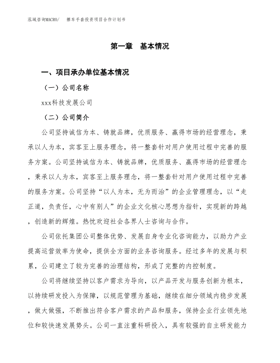 擦车手套投资项目合作计划书.docx_第3页