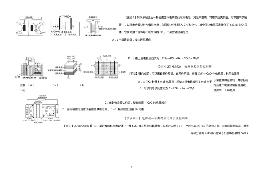 新情境下电化学专题考查（2020届高三复习）_第3页