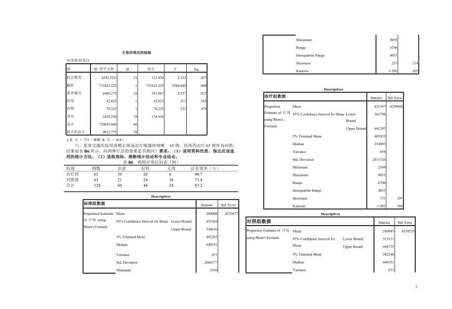 湖南中医药大学2015级医学统计学B答卷20160111_第3页