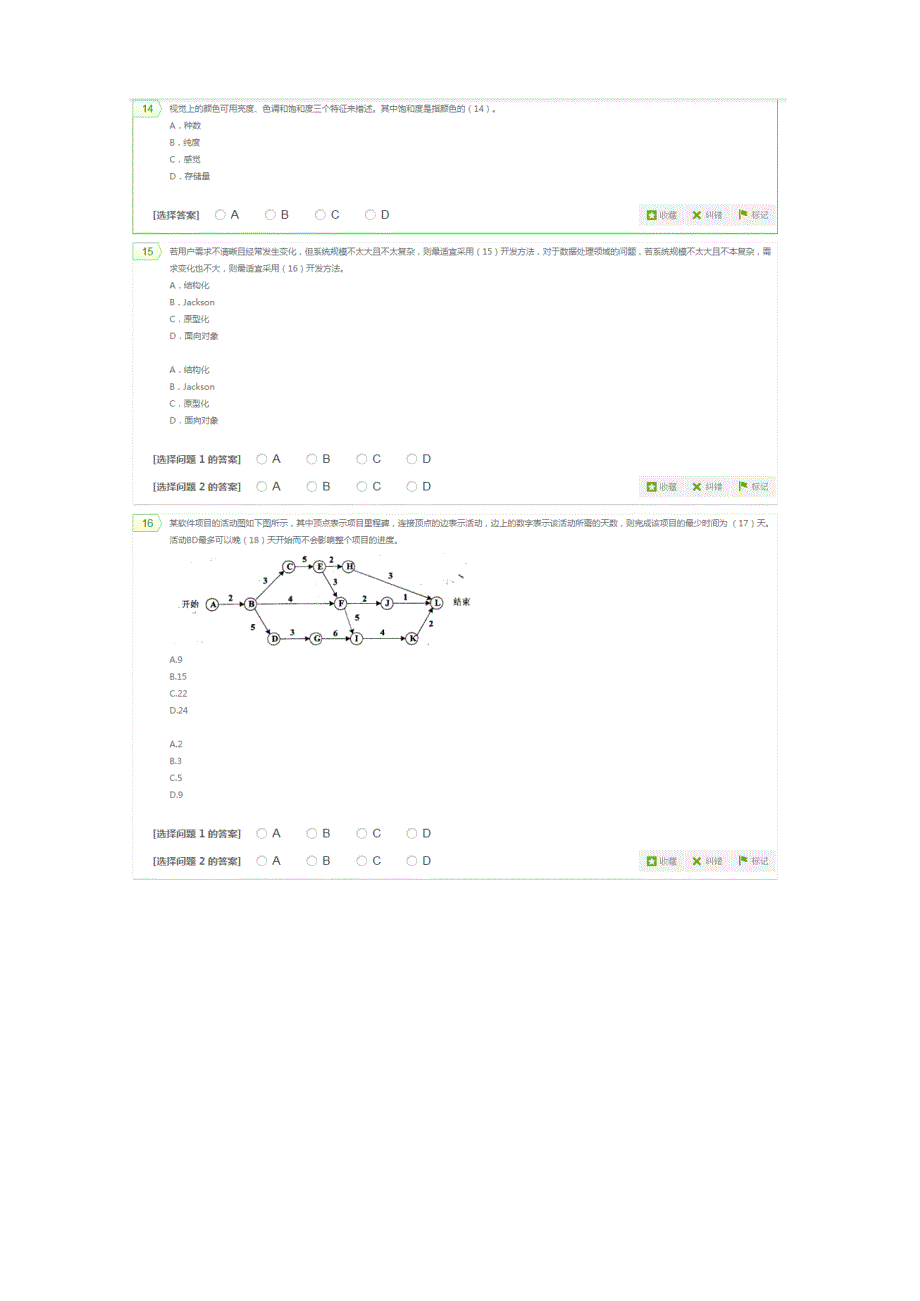 2015年11月软件设计师考试上午+下午真题及答案_第4页