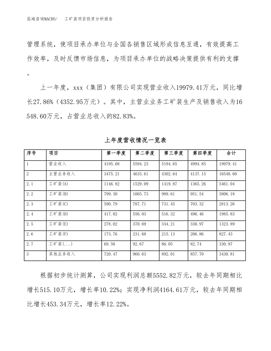 工矿装项目投资分析报告（总投资15000万元）（62亩）_第3页