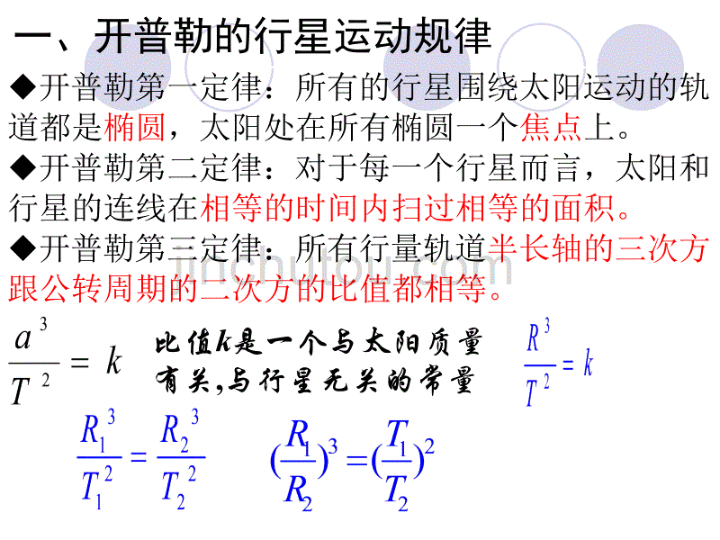 万有引力定律复习课件_第3页