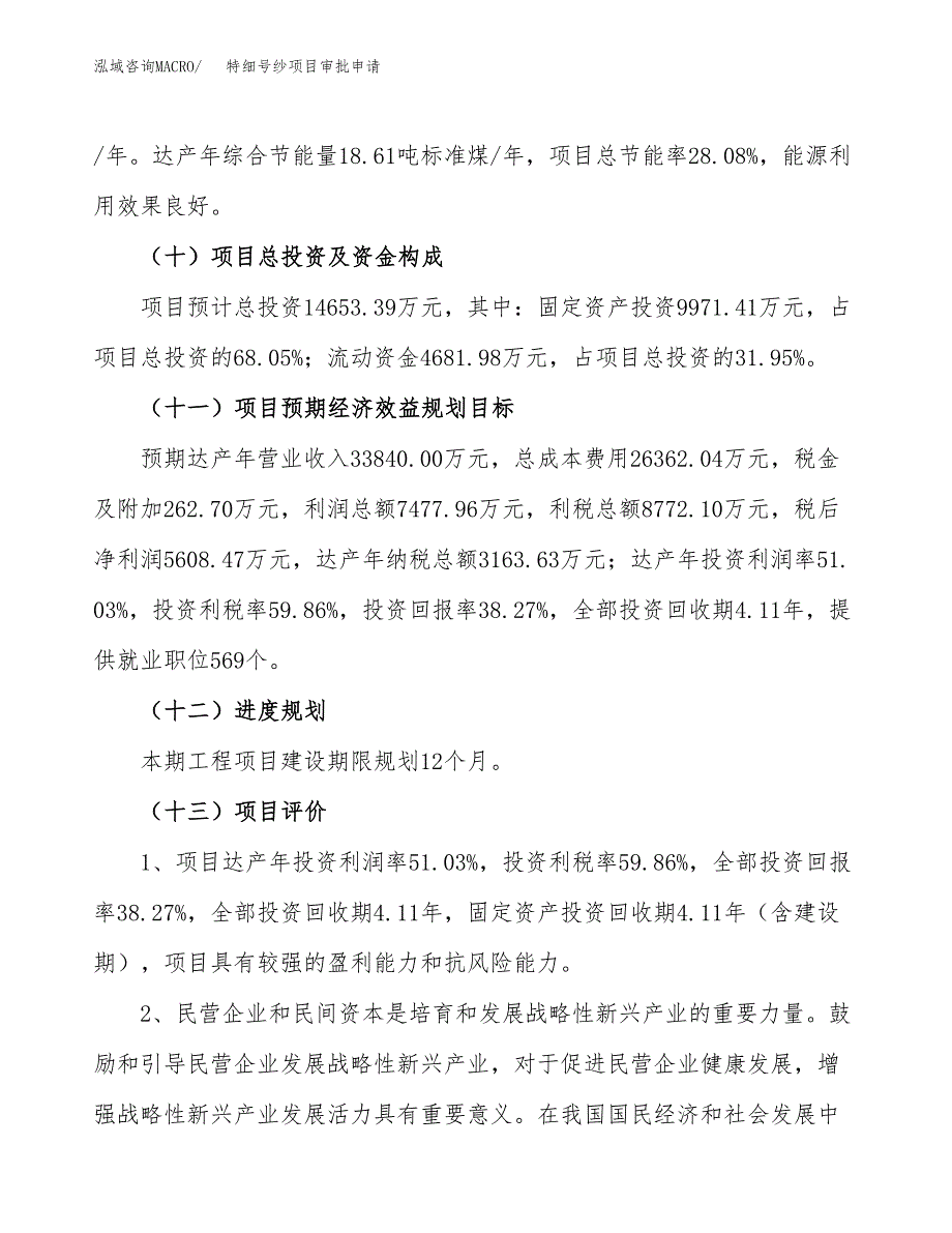 特细号纱项目审批申请（总投资15000万元）.docx_第4页