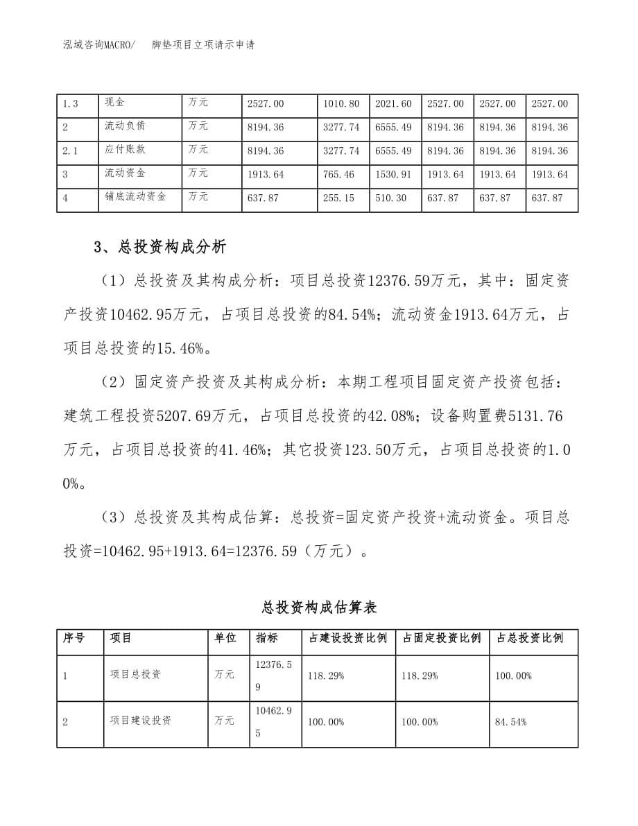 脚垫项目立项请示申请_第5页