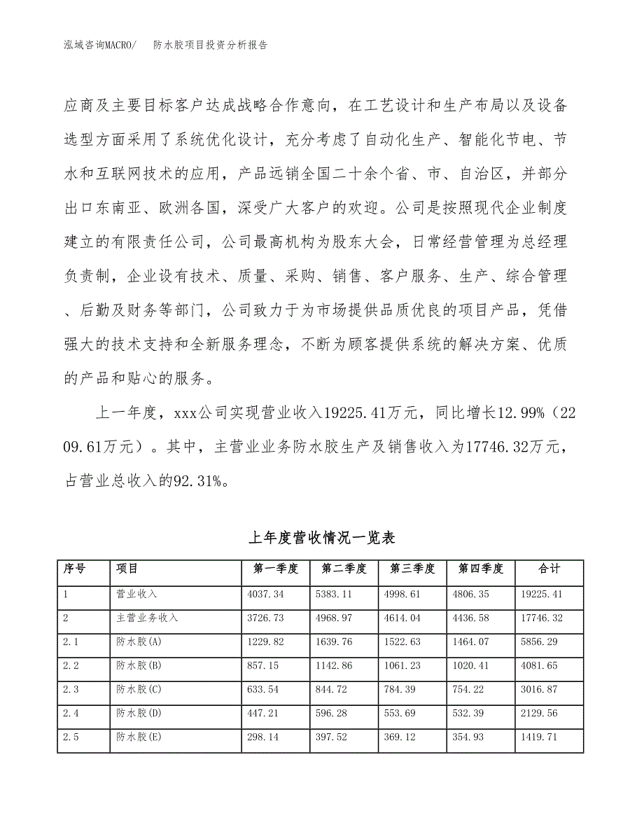 防水胶项目投资分析报告（总投资18000万元）（74亩）_第3页