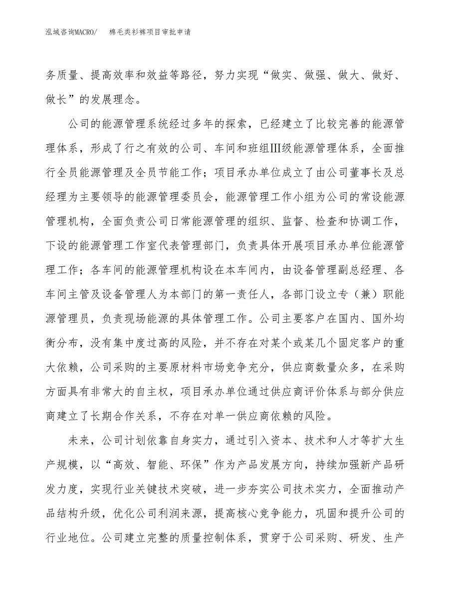 棉毛类衫裤项目审批申请（总投资9000万元）.docx_第2页