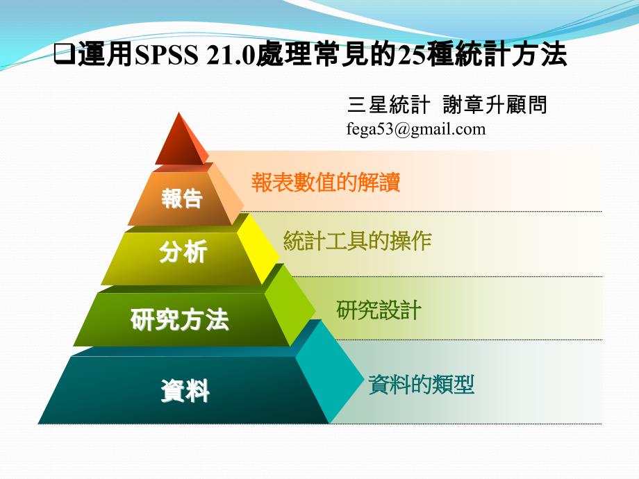 运用SPSS21 0处理常见的 25种统计方法资料_第1页