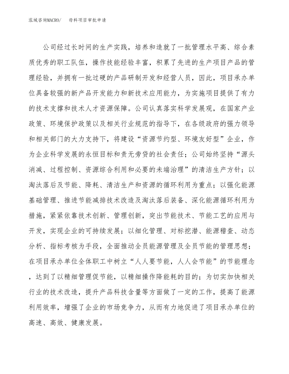 母料项目审批申请（总投资21000万元）.docx_第2页