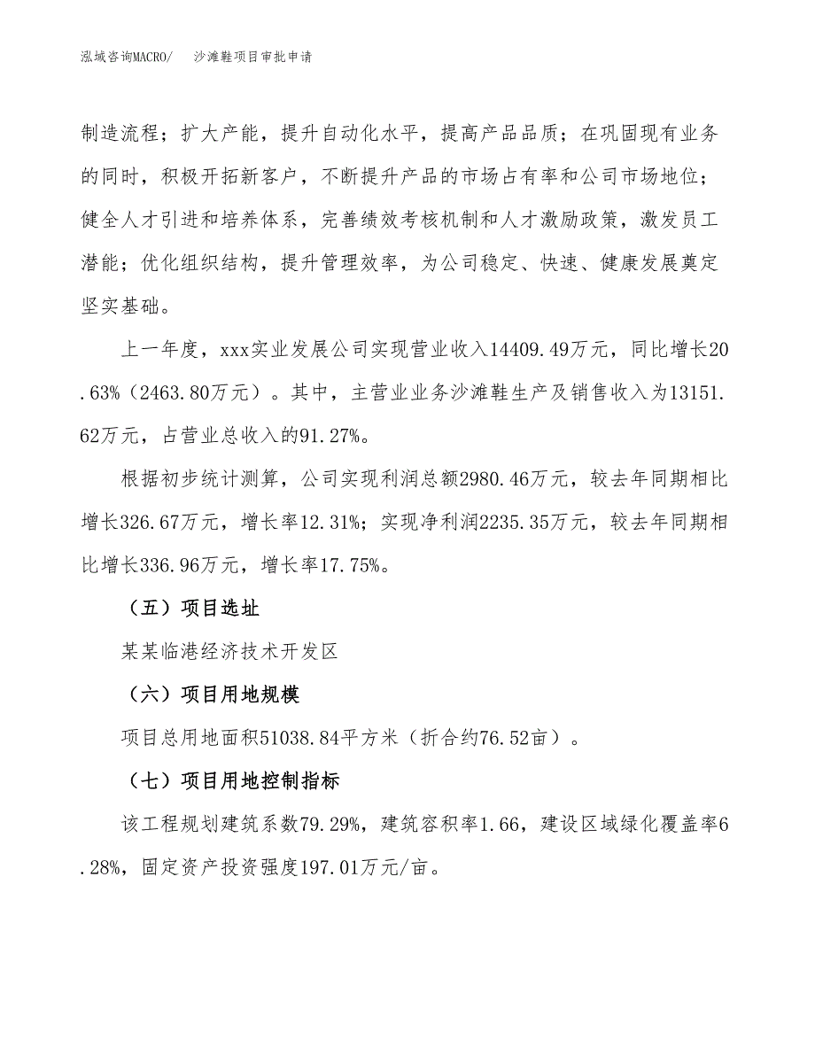 沙滩鞋项目审批申请（总投资18000万元）.docx_第3页