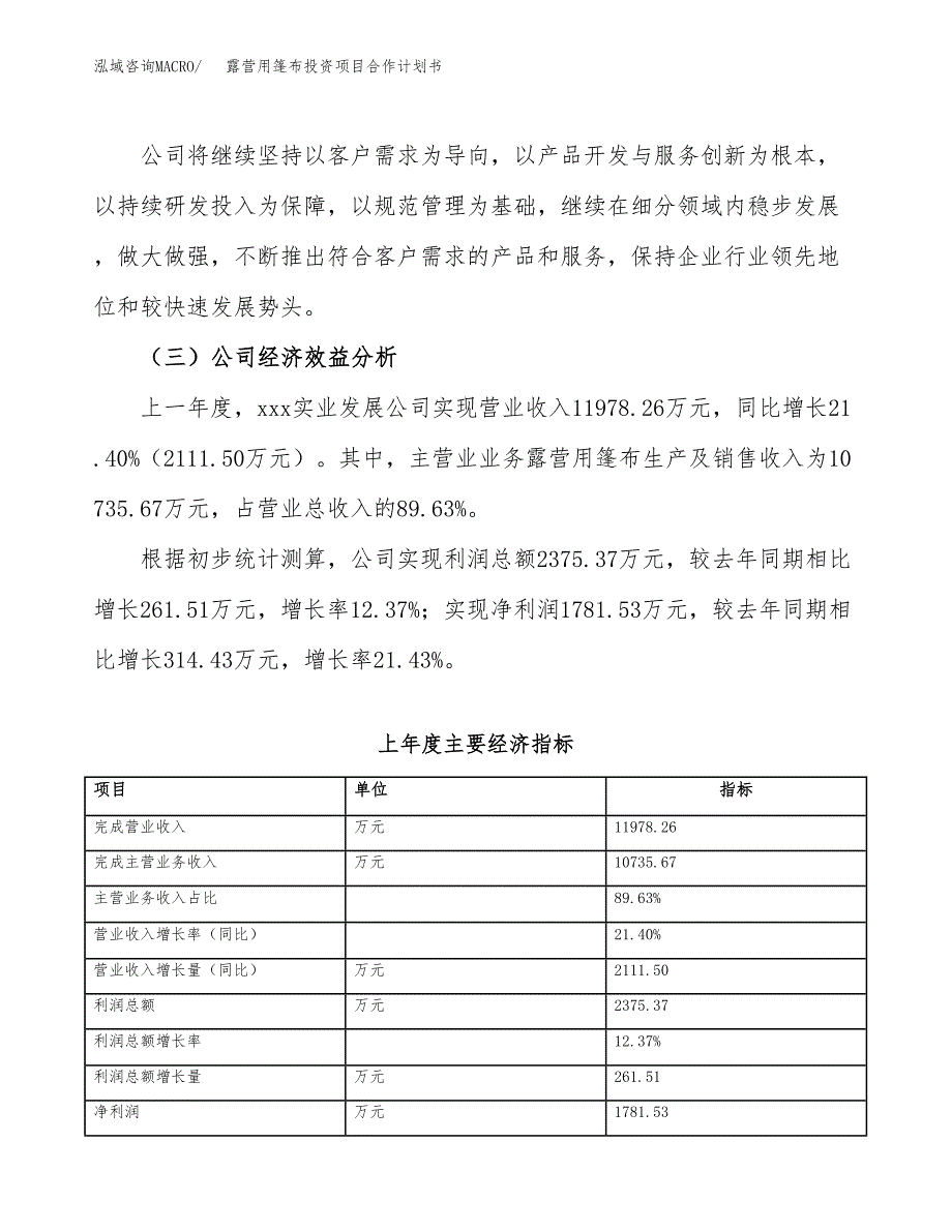 露营用篷布投资项目合作计划书.docx_第3页