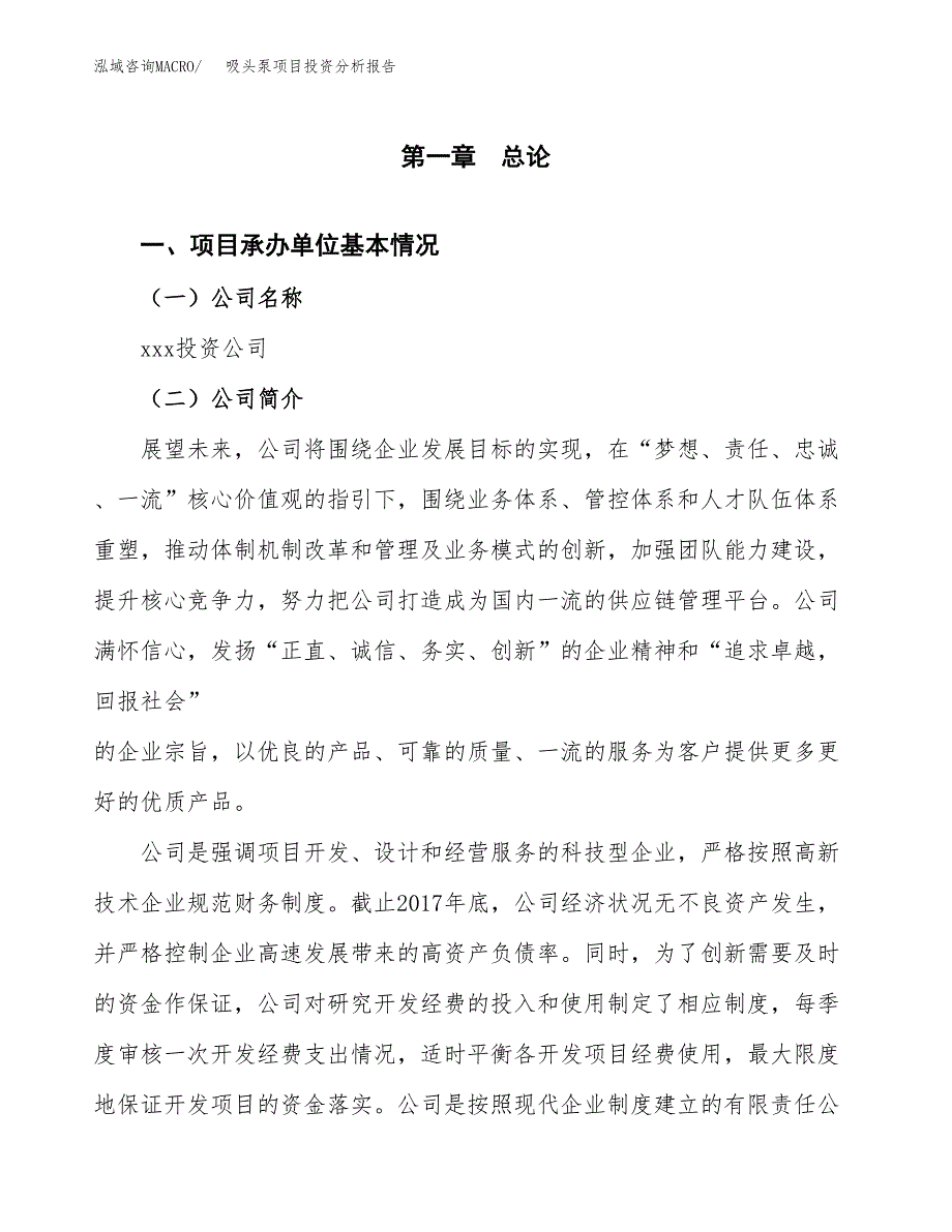 吸头泵项目投资分析报告（总投资12000万元）（46亩）_第2页