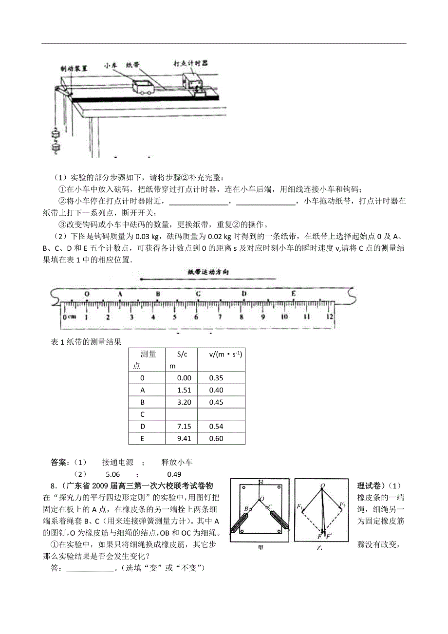 高中物理经典力学实验资料_第3页