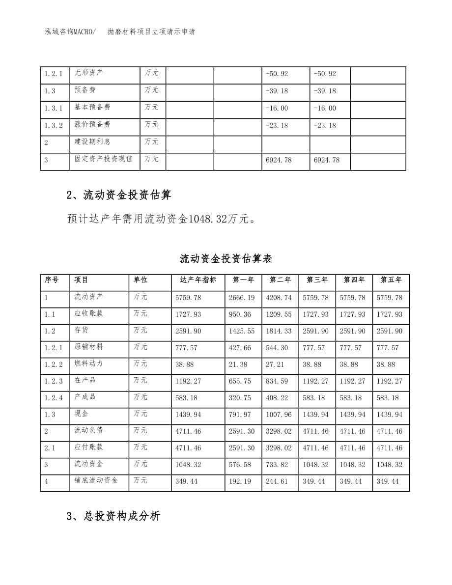 抛磨材料项目立项请示申请_第5页