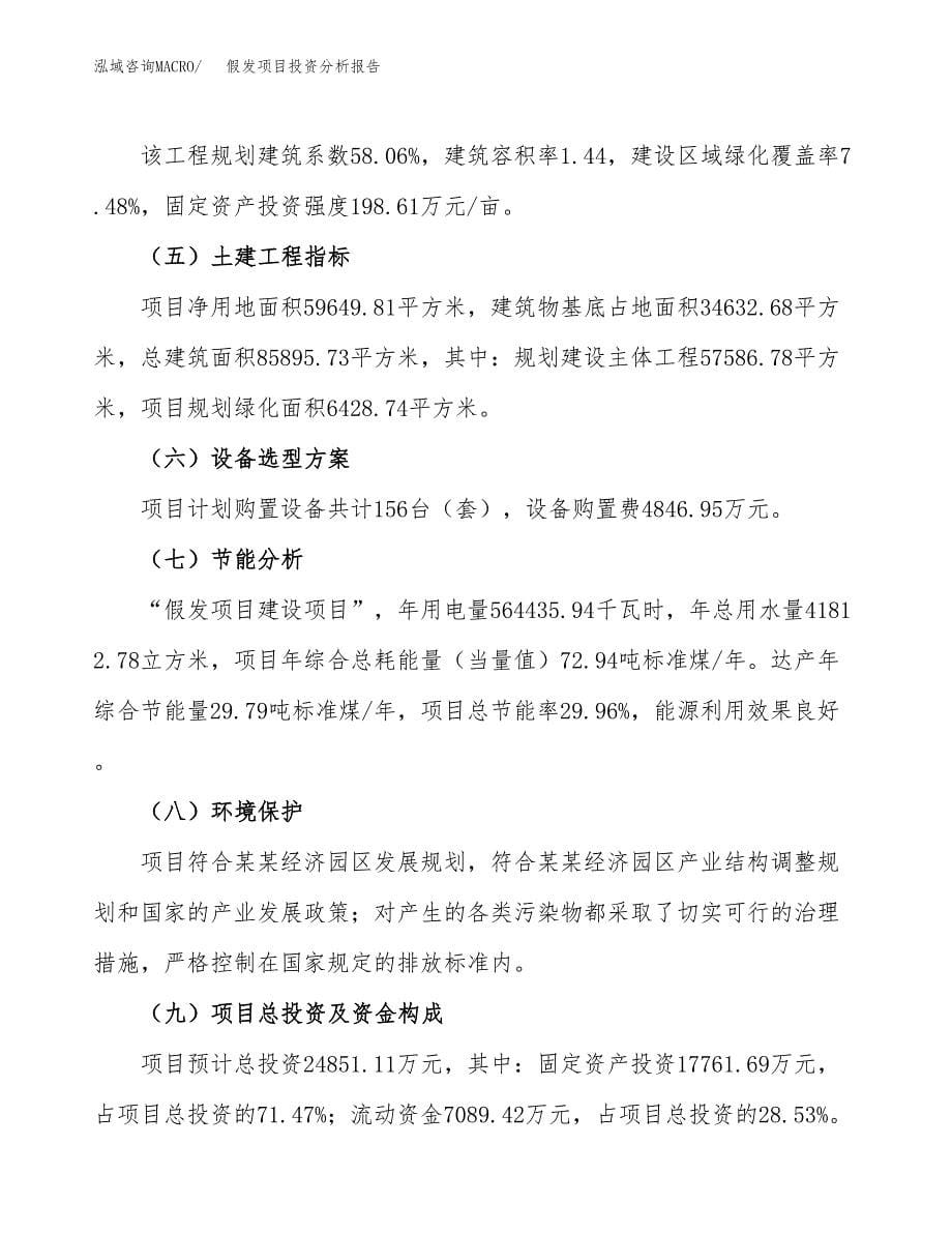 假发项目投资分析报告（总投资25000万元）（89亩）_第5页