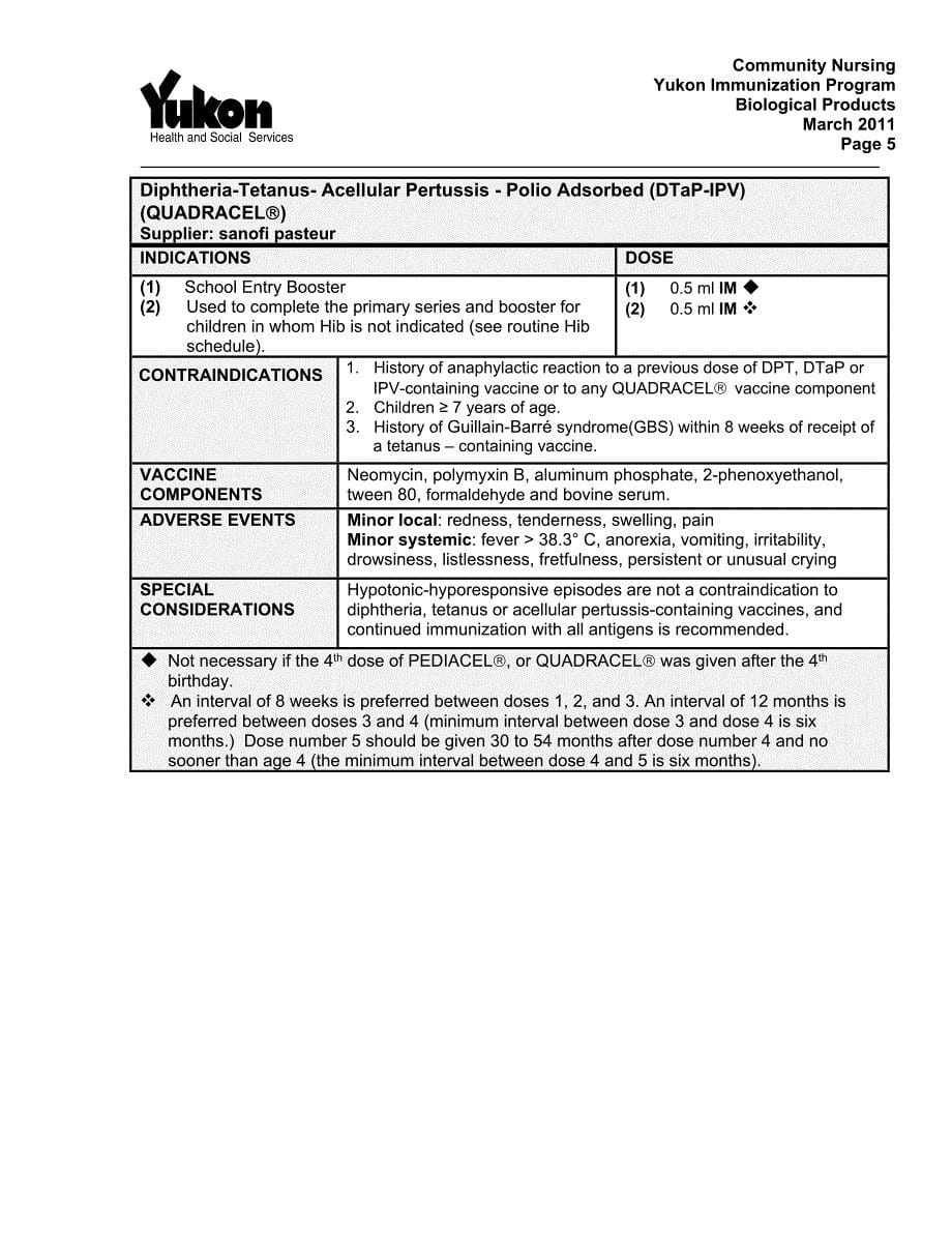 hepatitis b vaccine (engerix -b) - hss.gov.yk.ca_第5页