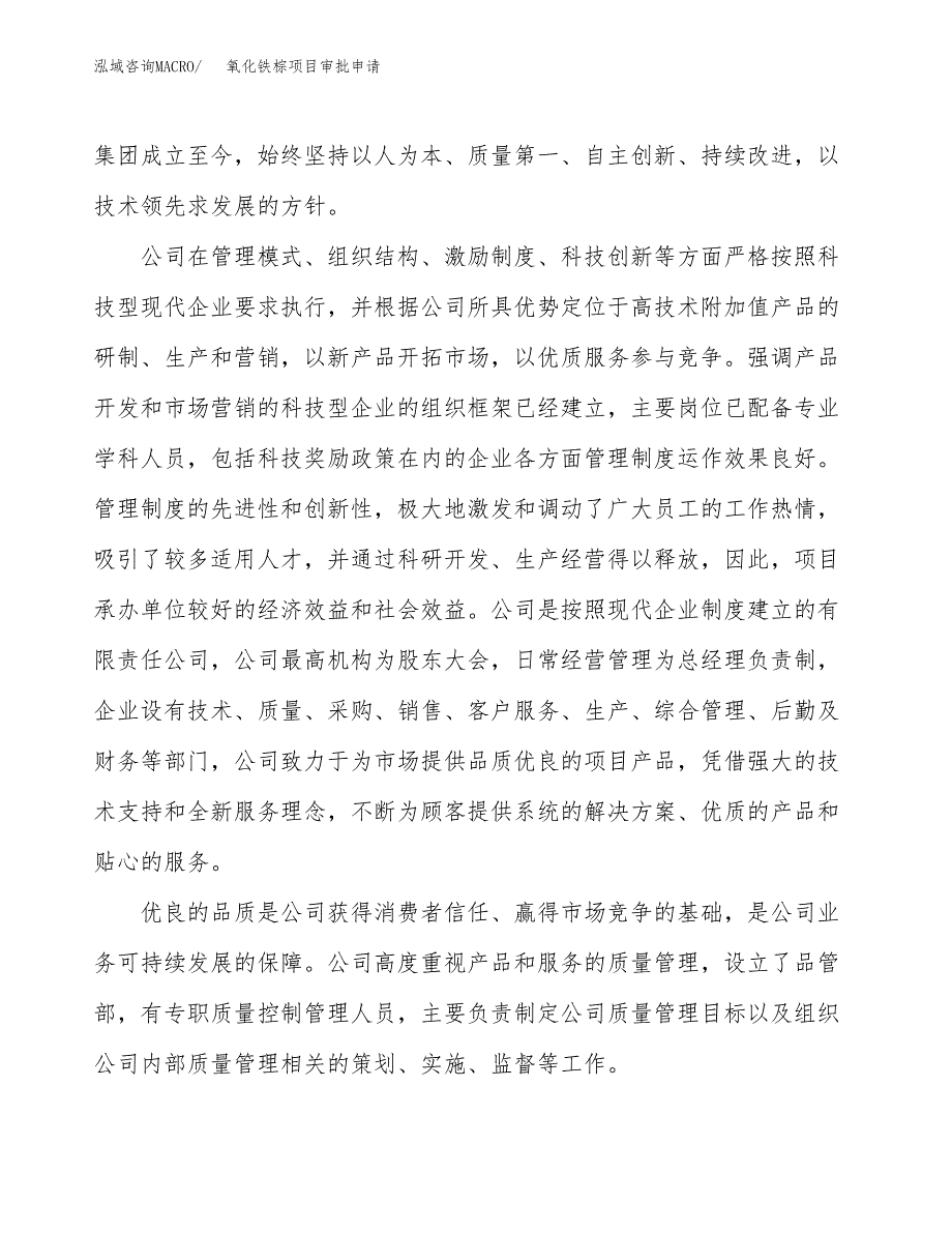 氧化铁棕项目审批申请（总投资17000万元）.docx_第2页