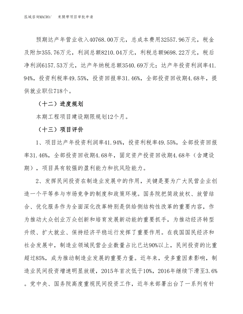 束腿带项目审批申请（总投资20000万元）.docx_第4页