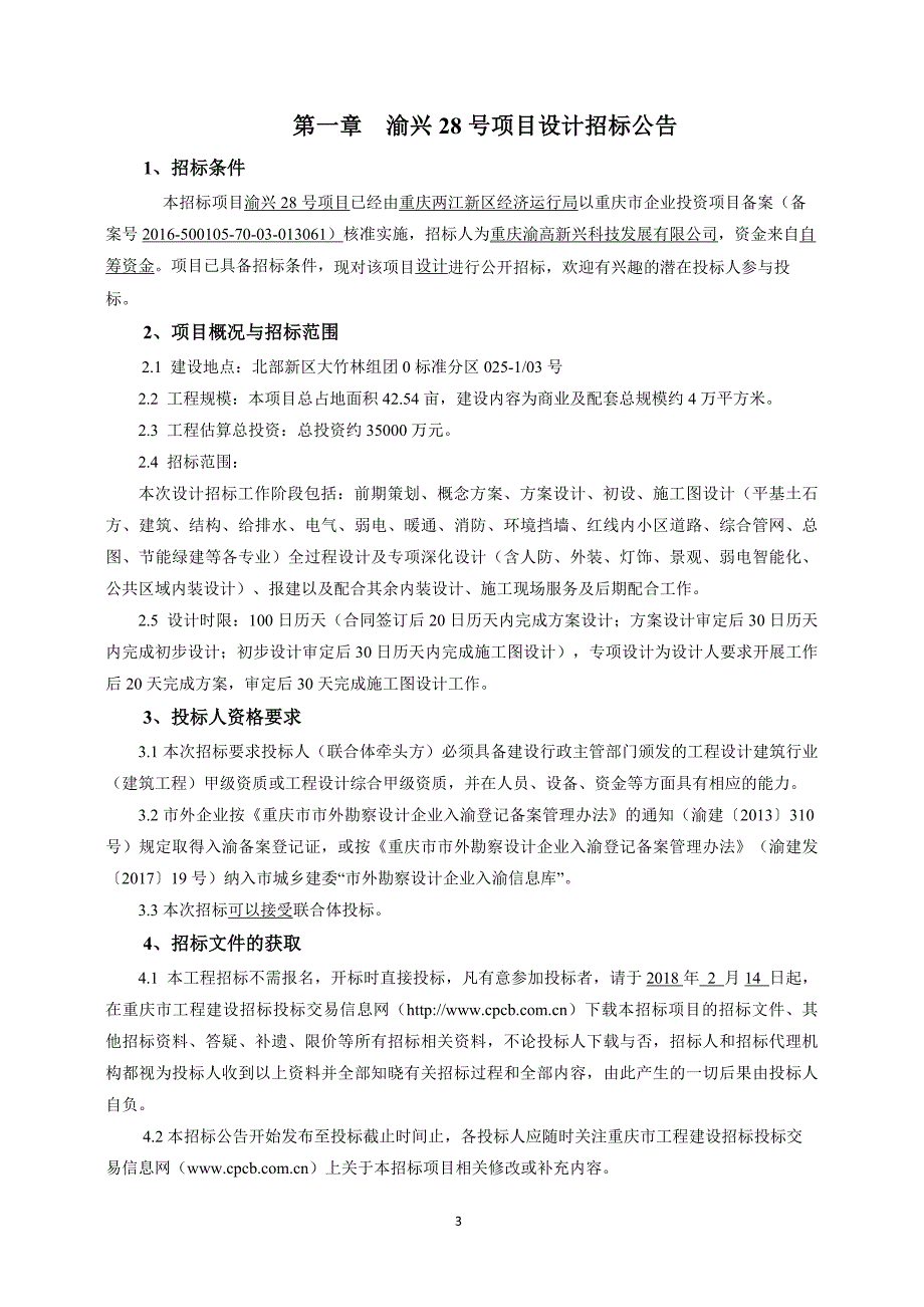 渝兴28号项目设计招标文件_第3页