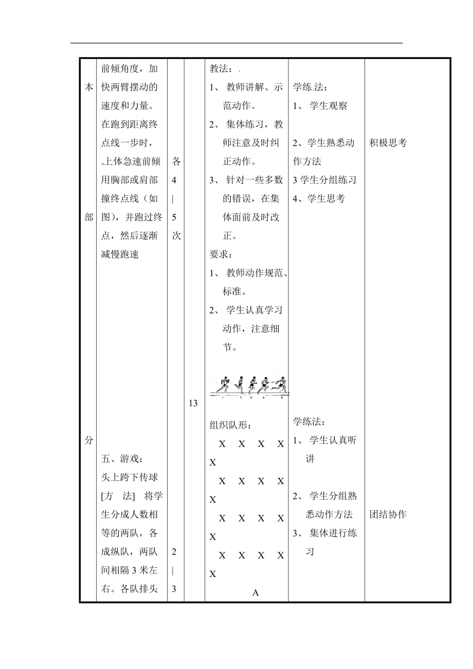 三年级上体育教案50米快速跑终点跑通用版_第3页