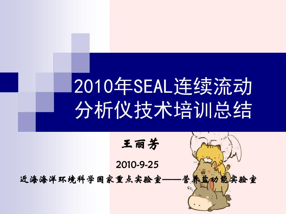 SEAL连续流动分析仪技术应用指导培训总结_第1页