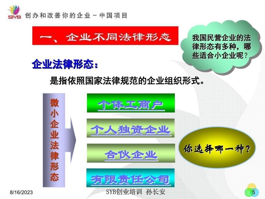 选择一种企业法律形态课件_第5页