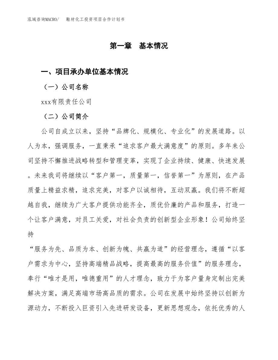 鞋材化工投资项目合作计划书.docx_第2页