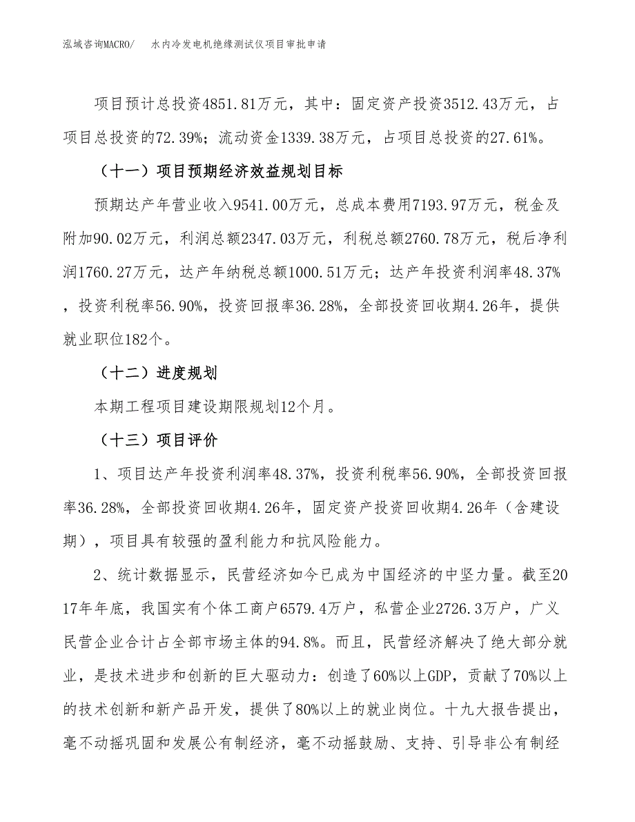 水内冷发电机绝缘测试仪项目审批申请（总投资5000万元）.docx_第4页