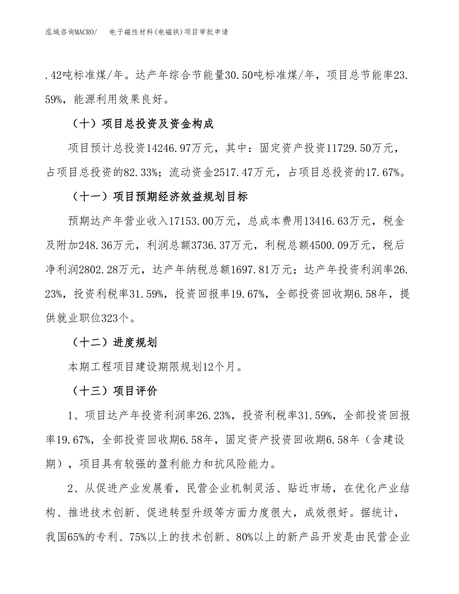 电子磁性材料(电磁铁)项目审批申请（总投资14000万元）.docx_第4页