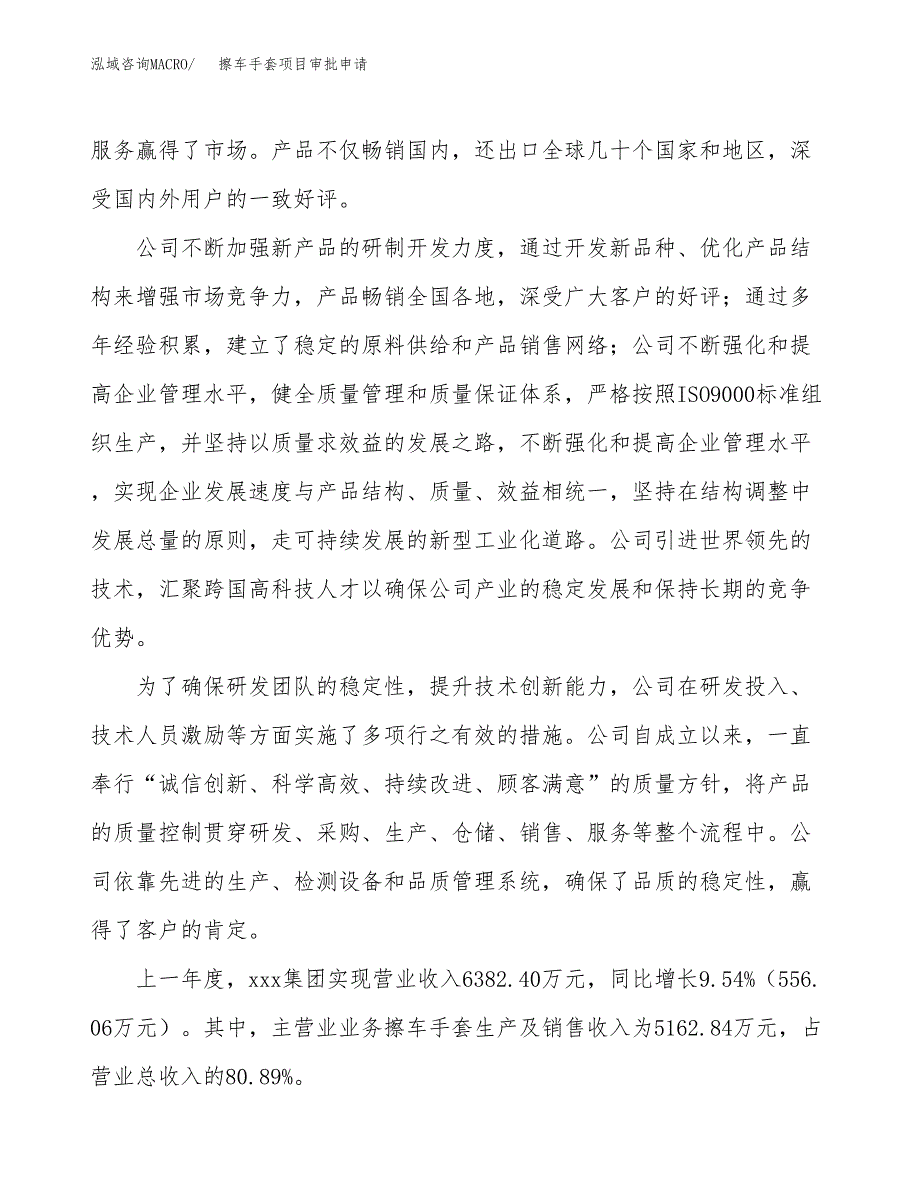 擦车手套项目审批申请（总投资7000万元）.docx_第2页