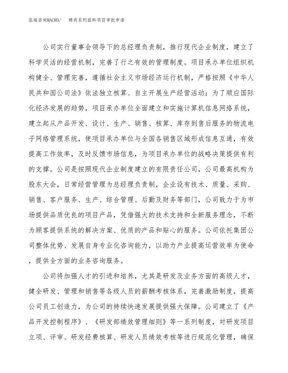 棉类系列面料项目审批申请（总投资4000万元）.docx_第2页