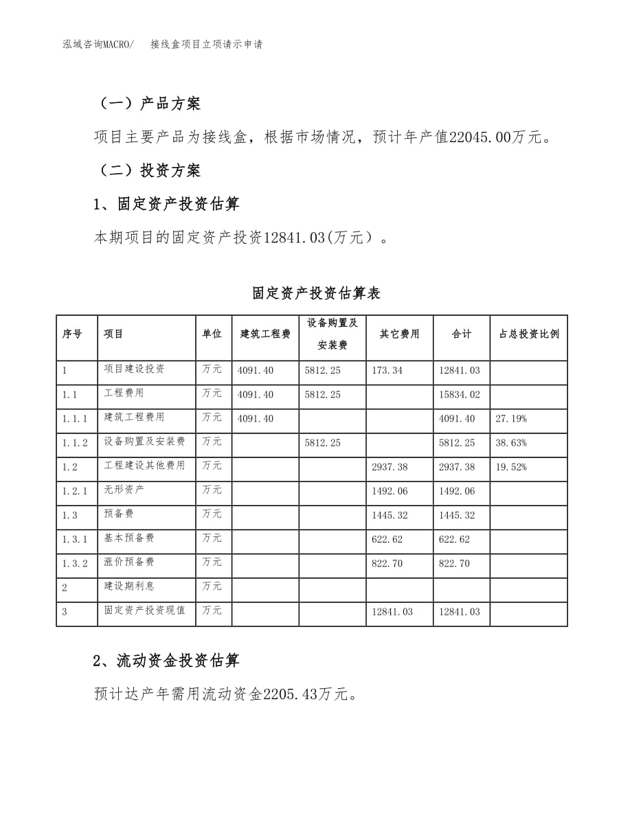 接线盒项目立项请示申请_第4页