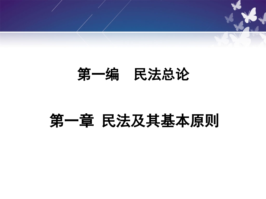 第一章民法及其基本原则_第1页