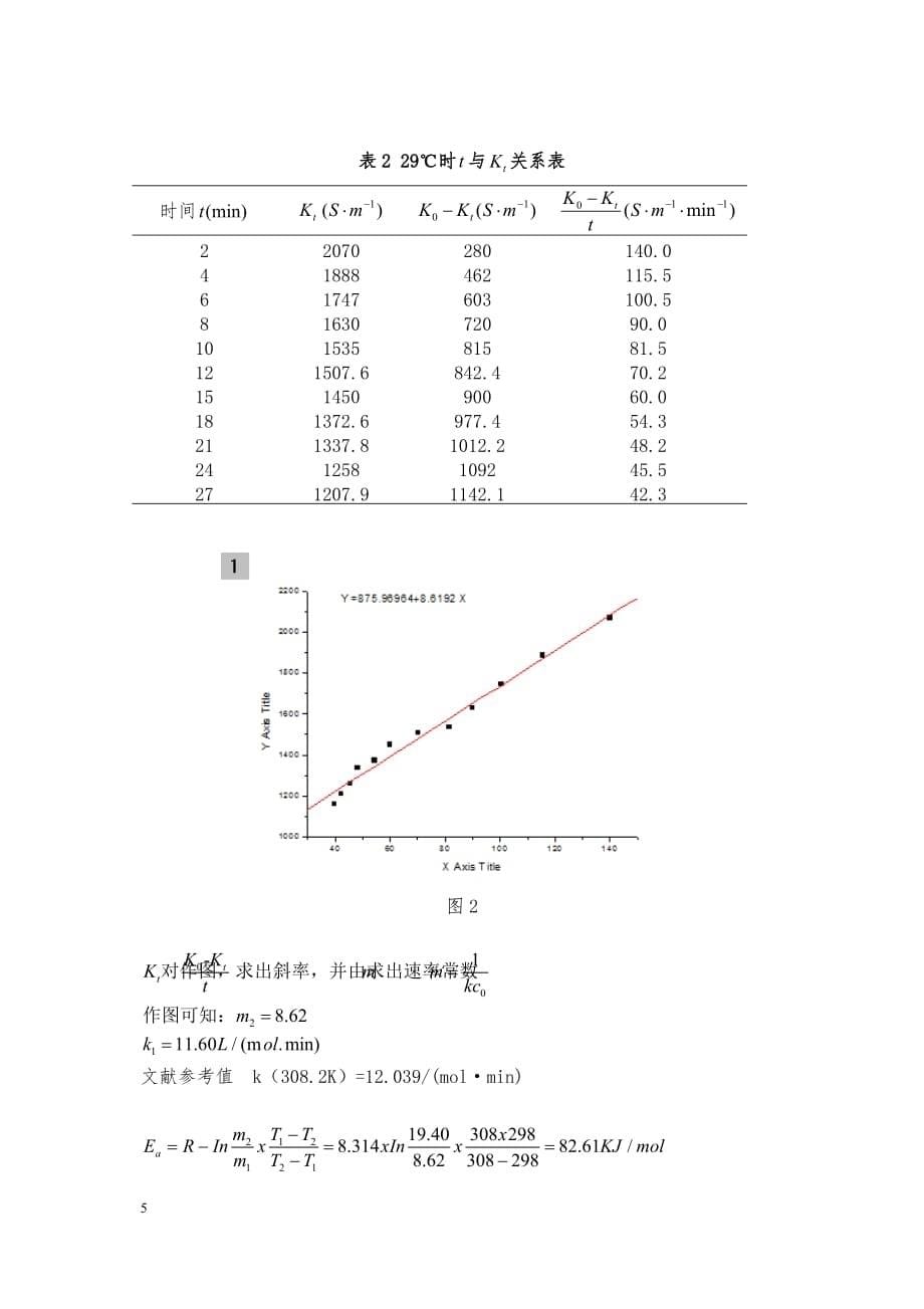 乙酸乙酯皂化反应速率常数的测定._第5页