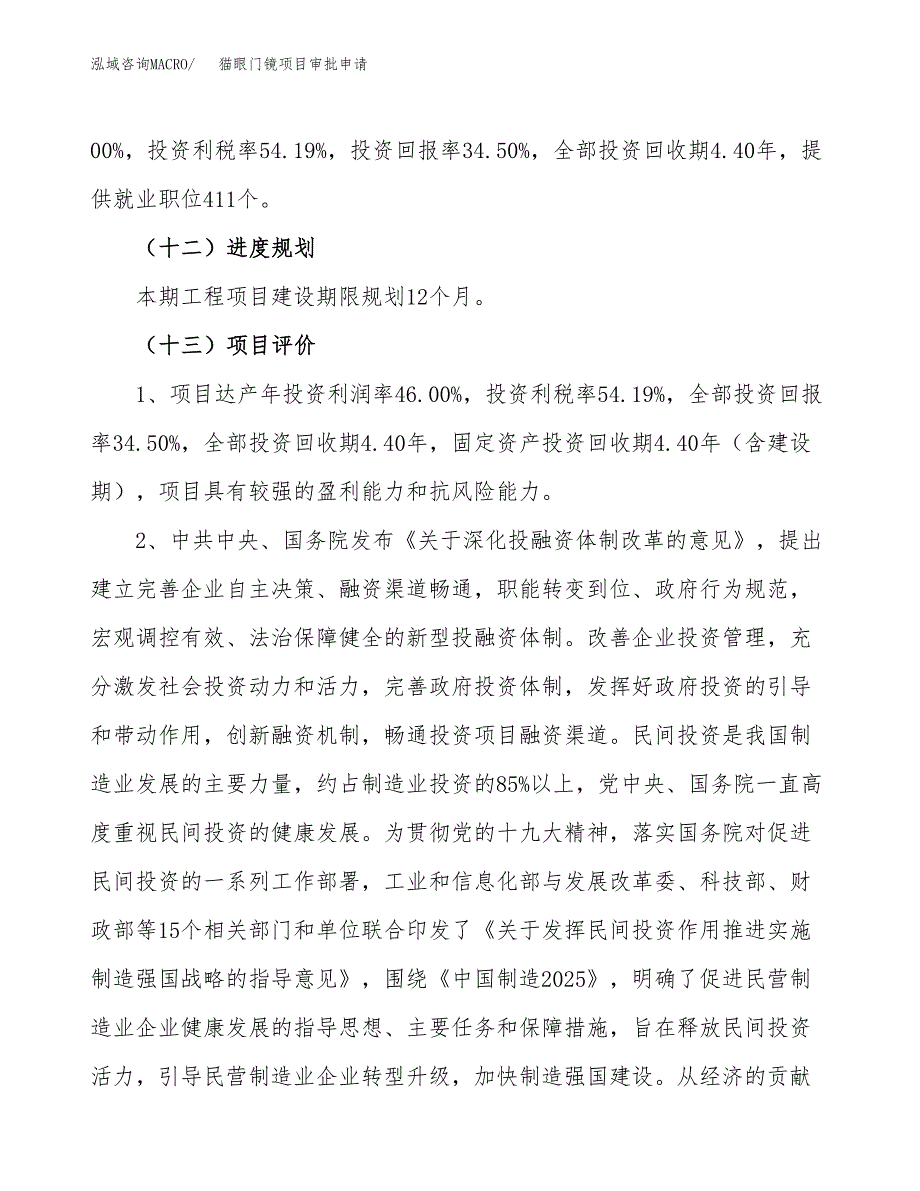 猫眼门镜项目审批申请（总投资10000万元）.docx_第4页