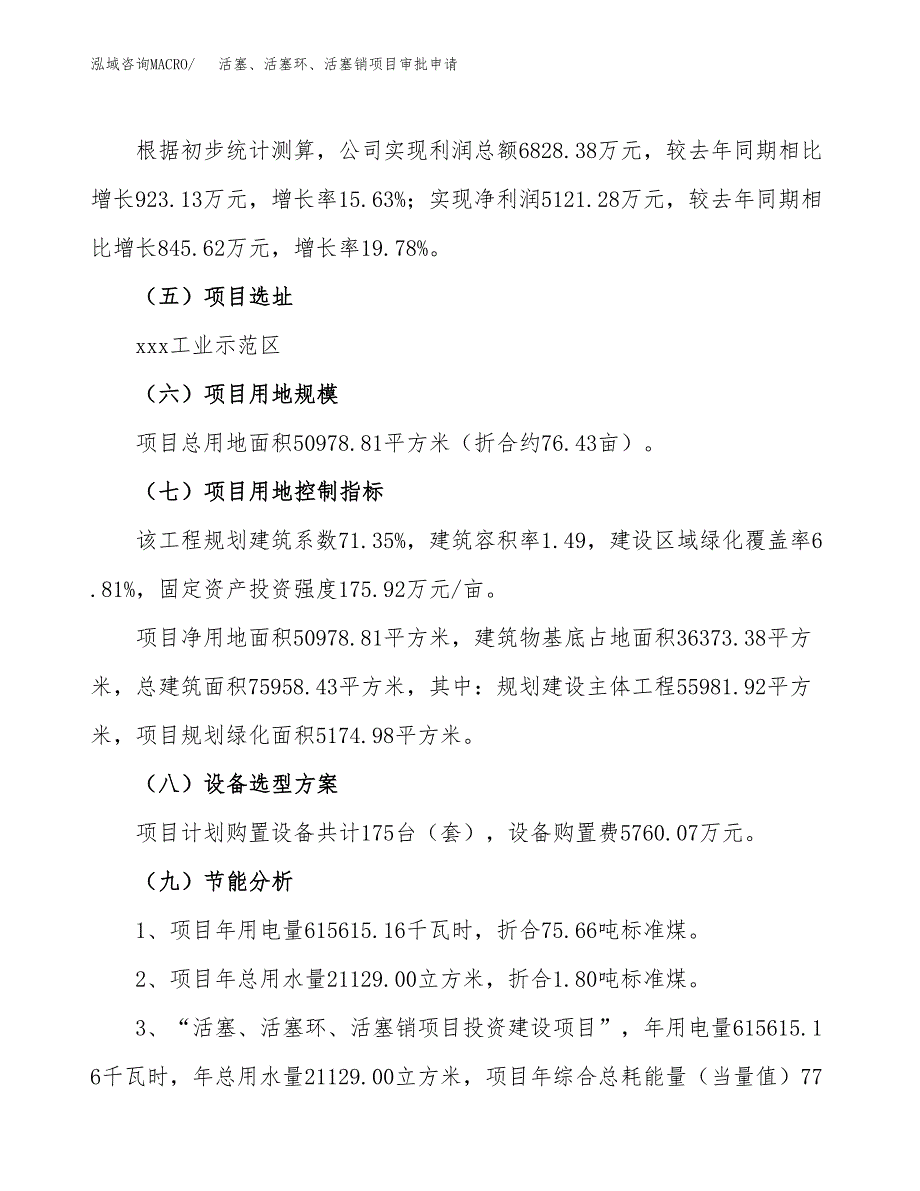 活塞、活塞环、活塞销项目审批申请（总投资19000万元）.docx_第3页