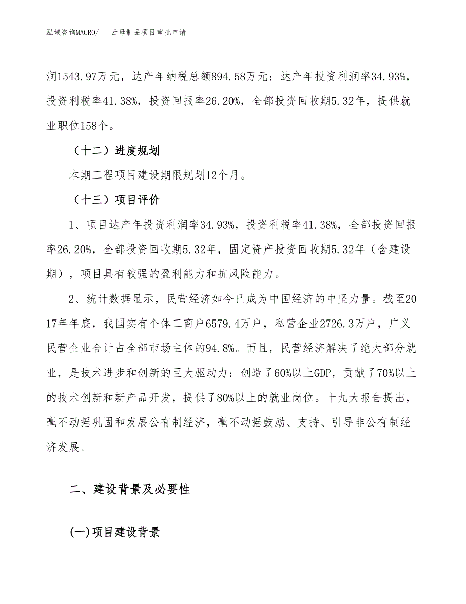 云母制品项目审批申请（总投资6000万元）.docx_第4页