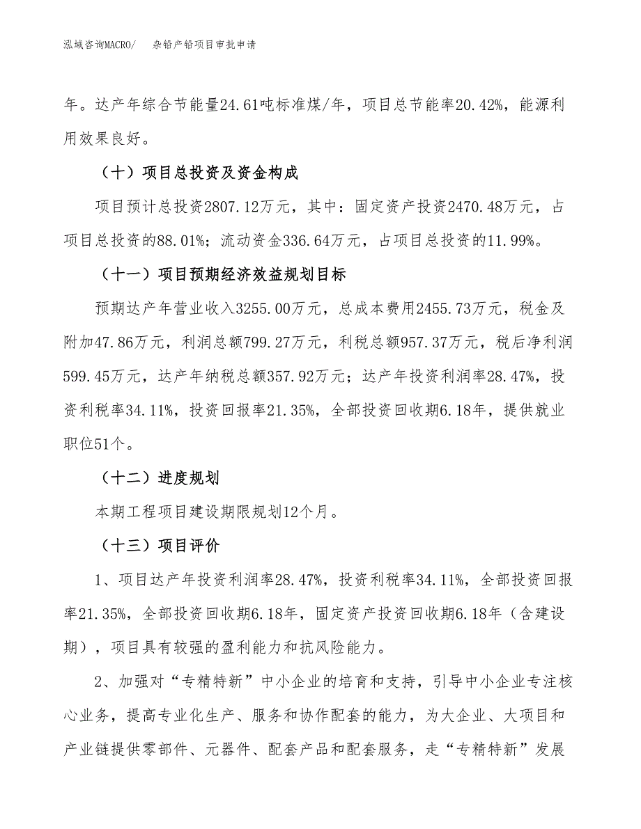 杂铅产铅项目审批申请（总投资3000万元）.docx_第4页