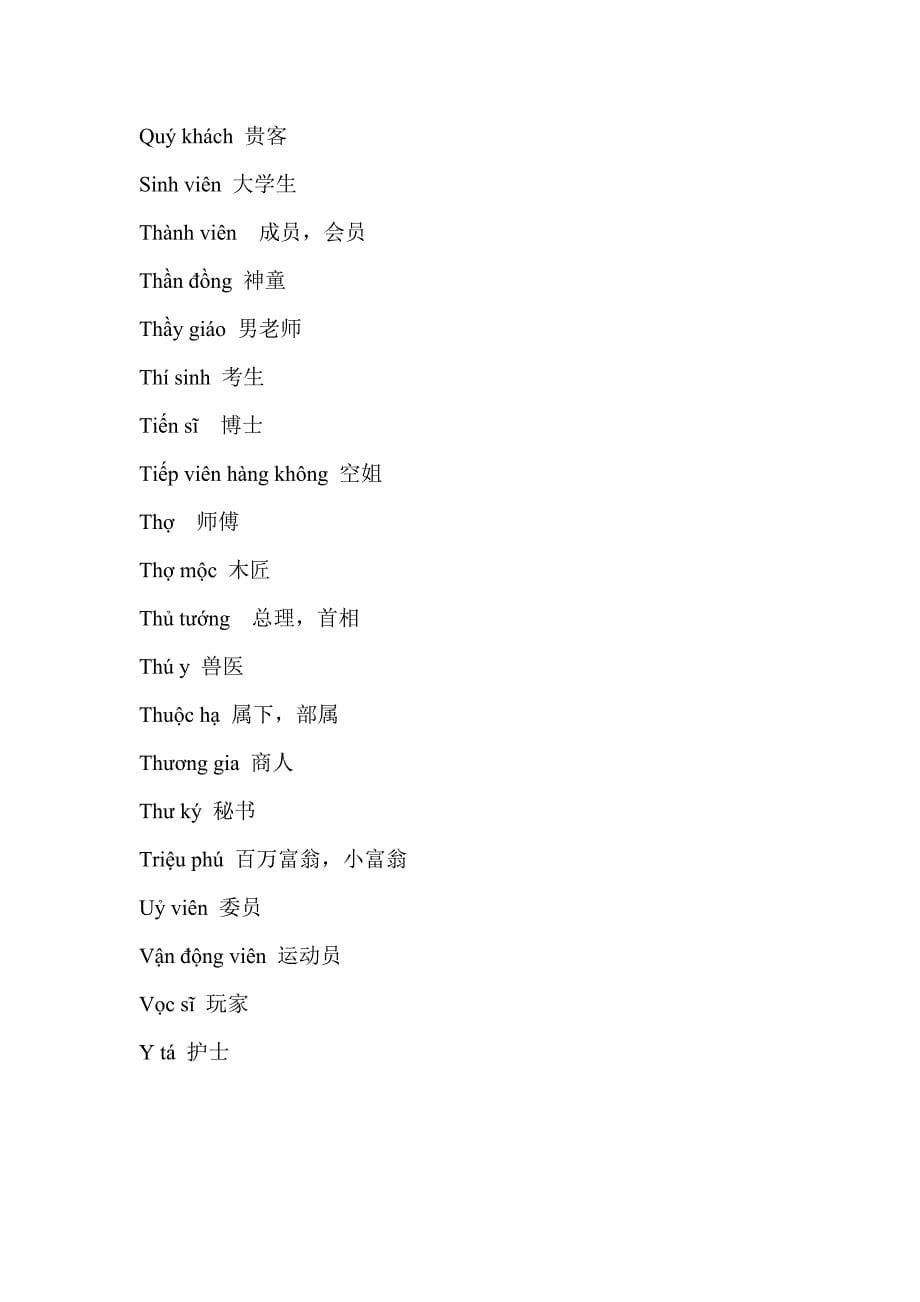 越南语常用词分类_第5页