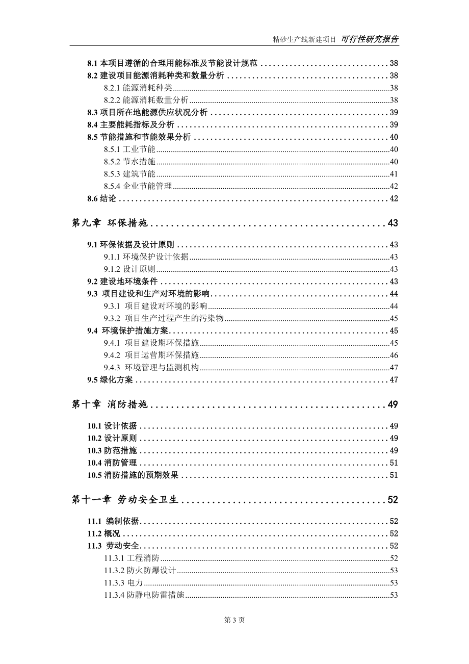 精砂生产线新建项目可行性研究报告-可修改备案申请(1)_第4页